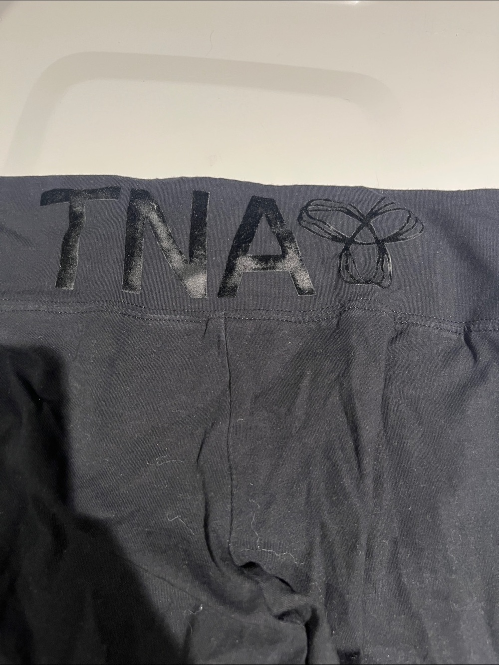 TNA Black Leggings with Branded Waistband